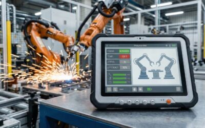 Tablety przemysłowe z Windows w nowoczesnym zakładzie – dlaczego system Microsoft to standard w branży?